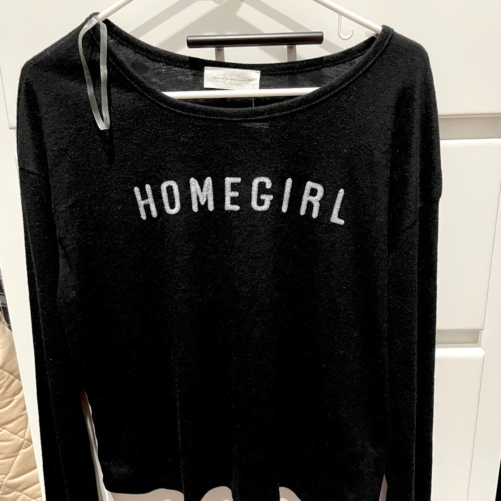 Long sleeve crop